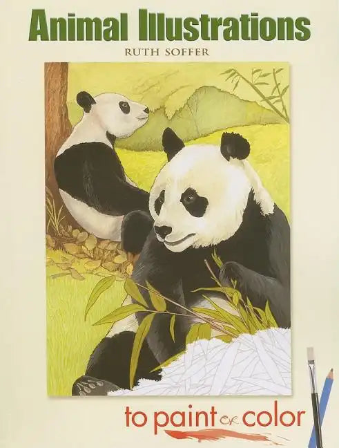 Animal Illustrations to Paint or Color - Paperback