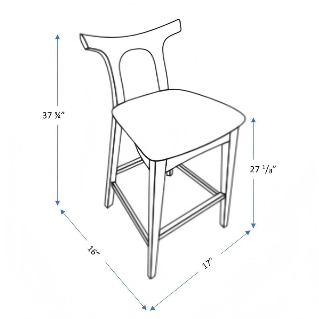 Hester - Upholstered, Square Bar Chair (Set of 2)