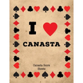 Canasta Score Sheets: Scorebook for Canasta Card Game, Games Scores Pages, 6 Players, Record Scoring Sheet Log Book - Paperback