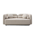2 Seater Sofa Couch For Living Room - Light Beige