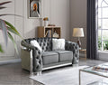 Loveseat With Flared Arms