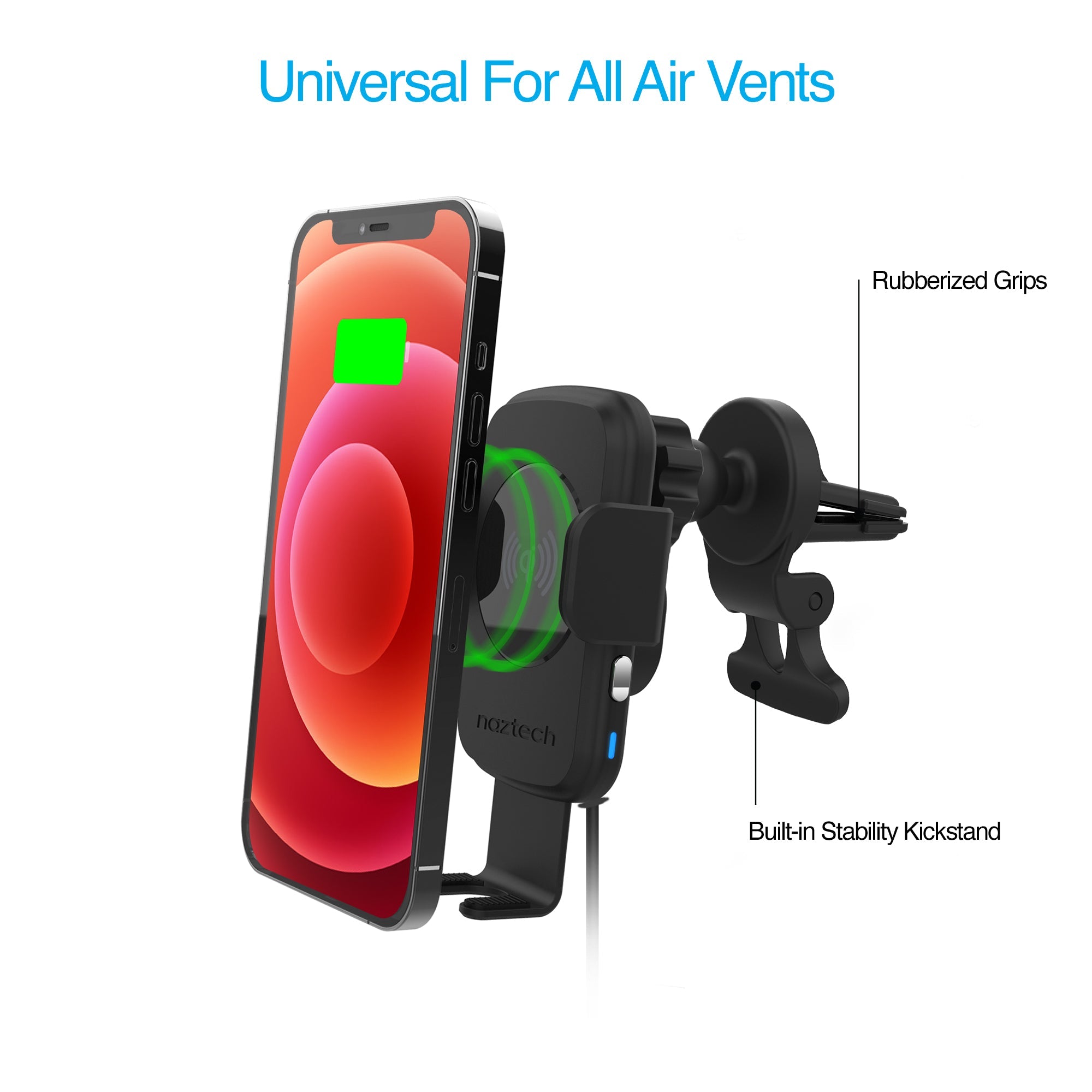 Naztech Smart Grip Wireless Charging Car Mount