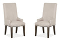 Bellamy - Upholstered Host Chair (Set of 2) - Peppercorn
