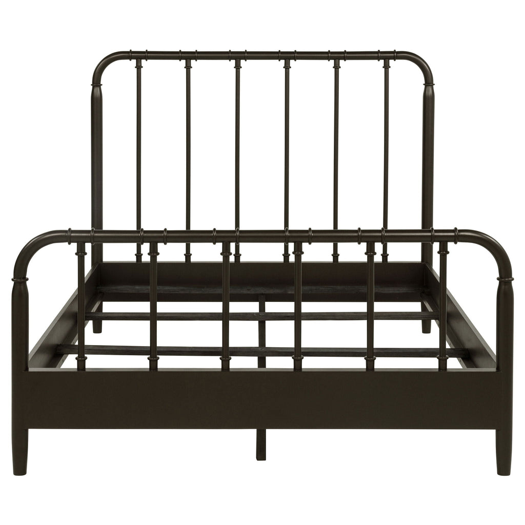 Rocco All Wood Water Pipe Open Frame Full Bed Dark Bronze
