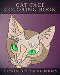 Cat Face Coloring Book: 30 Easy Line Drawing Cat Face Coloring Pages. - Paperback