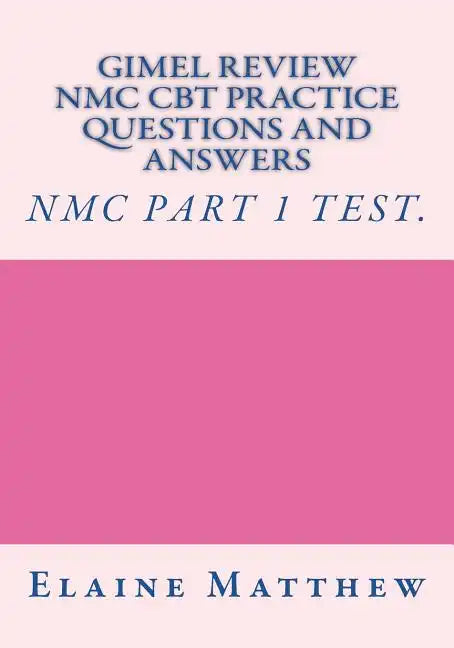 Gimel Review NMC CBT Practice Questions and Answers - Paperback