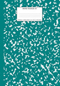 Marble Notebook A4: Teal Marble College Ruled Journal - Paperback