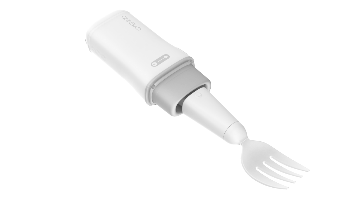 Gyenno Bravo Twist Self-Stabilizing Spoon & Fork Combo | Alternative to Liftware Steady