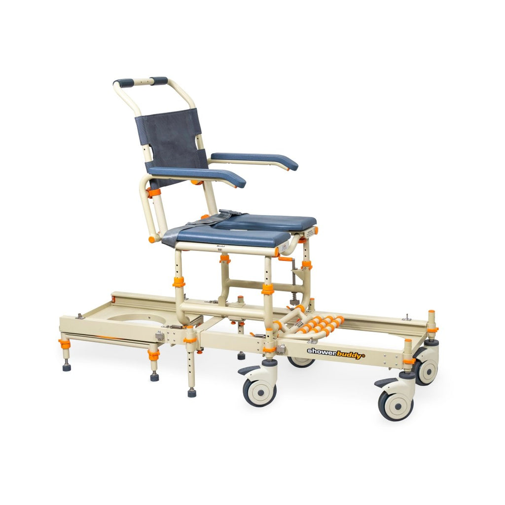 Rolling Shower Chair for Standard Showers | Gets over the threshold