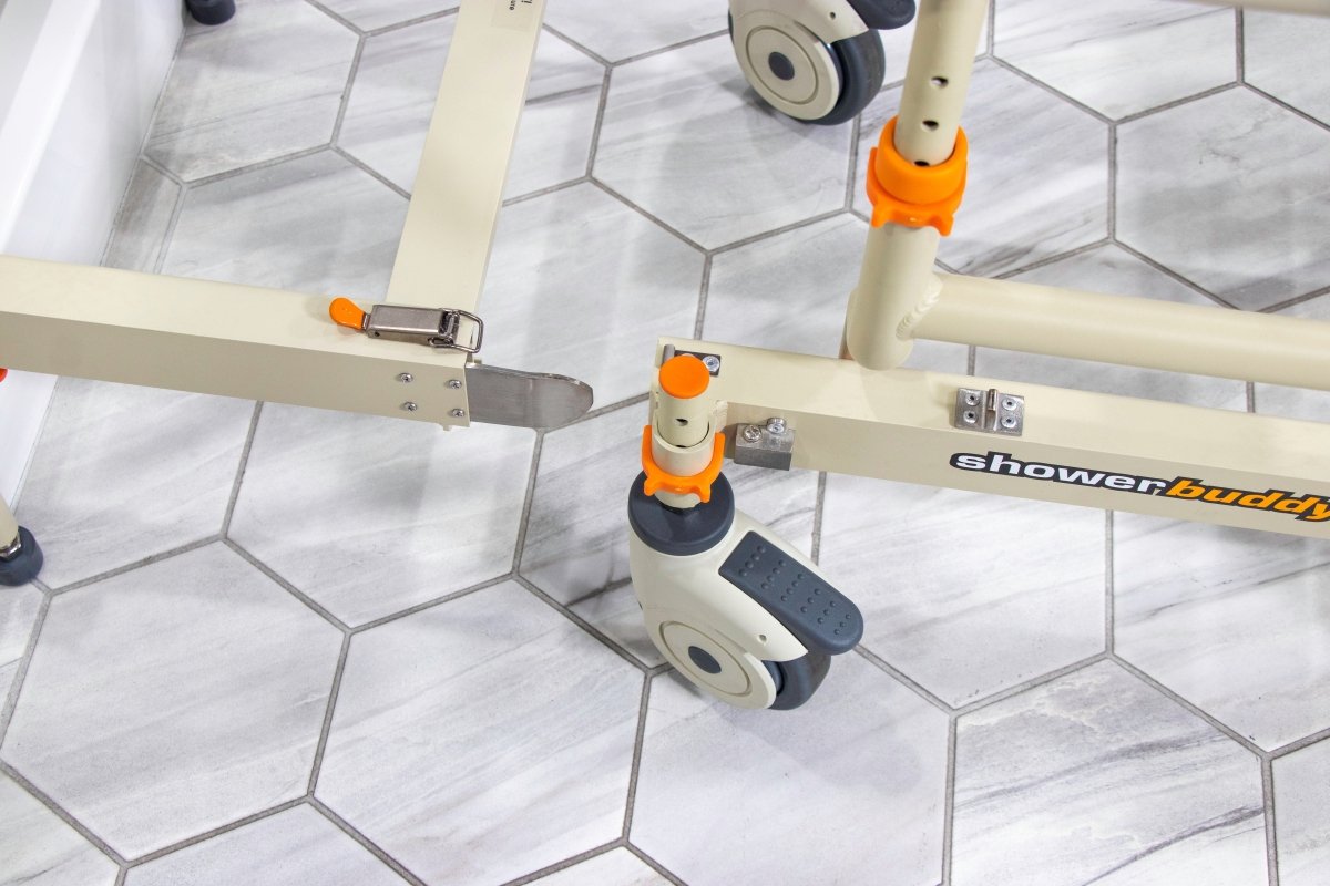 Rolling Shower Chair for Standard Showers | Gets over the threshold