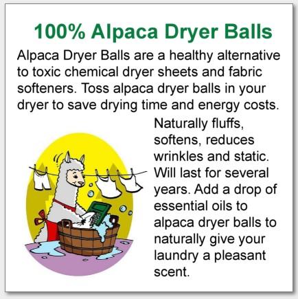 Solid White Wet Felted Alpaca Dryer Balls