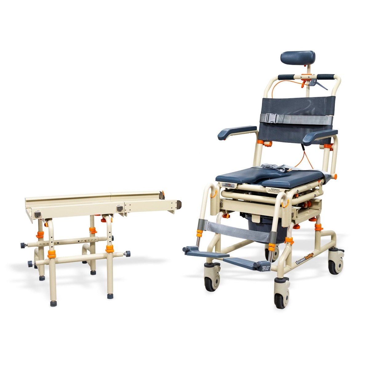 Tub Buddy Shower Chair Over the Bath with Tilt