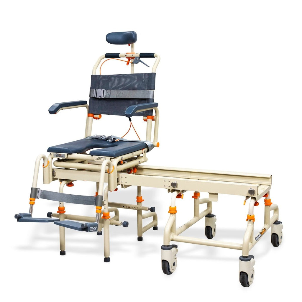 Tub Buddy Shower Chair Over the Bath with Tilt