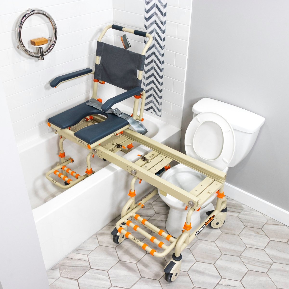 Tub Buddy Shower Chair Over the Bath