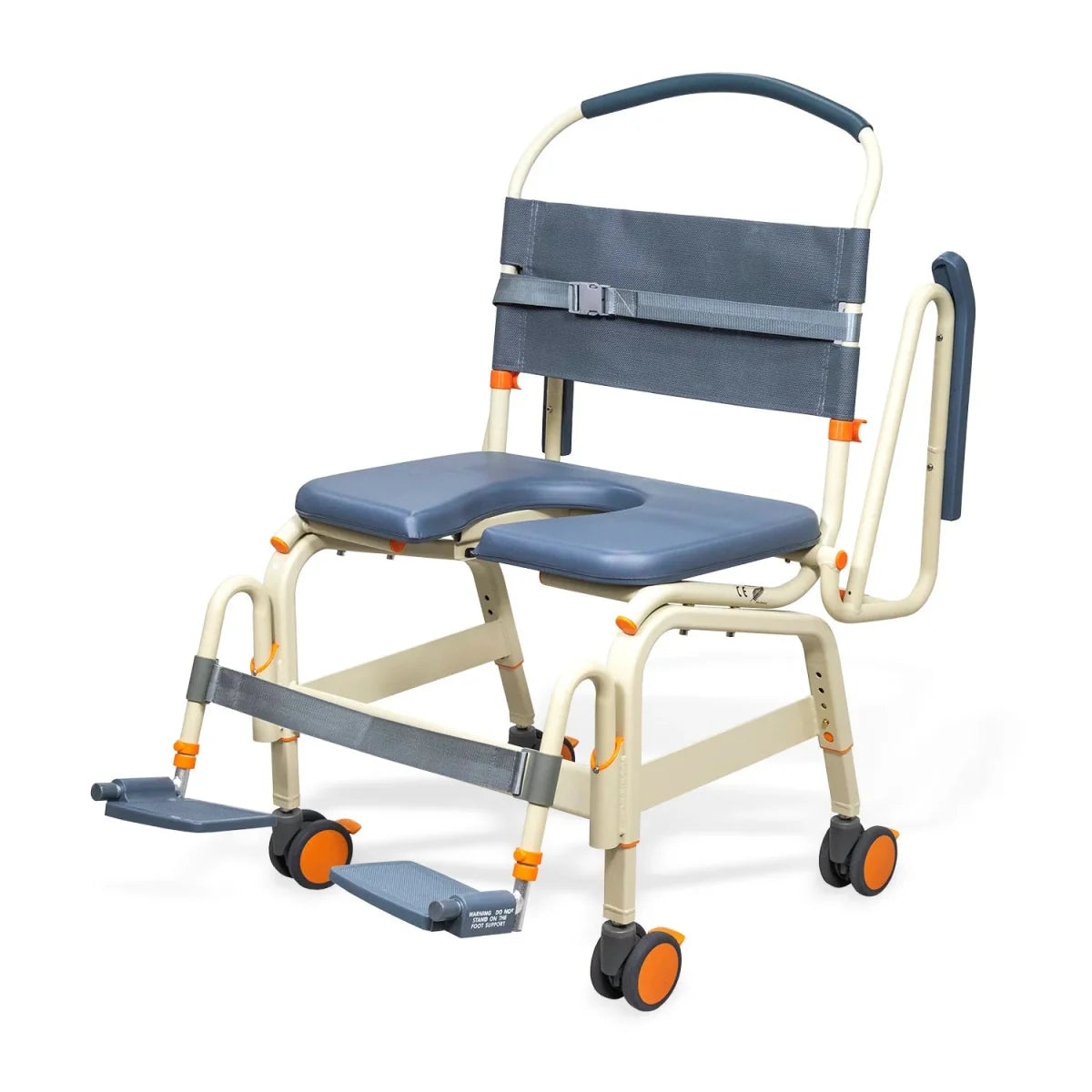 Wide Roll-In Shower Chair
